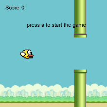 Pamje nga projekti Flappy Bird