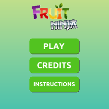 Pamje nga projekti Fruit Ninja